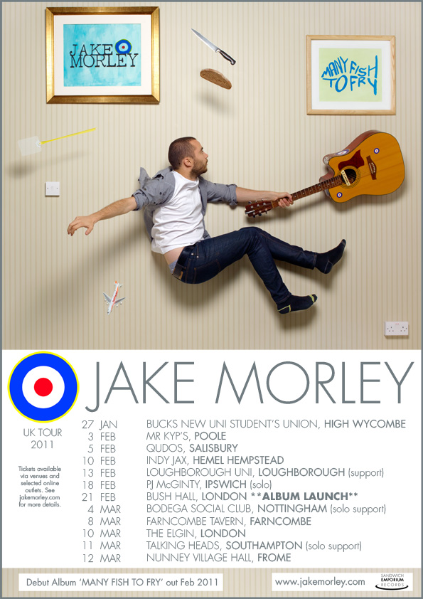 Jake Morley Many Fish To Fry UK Tour Poster